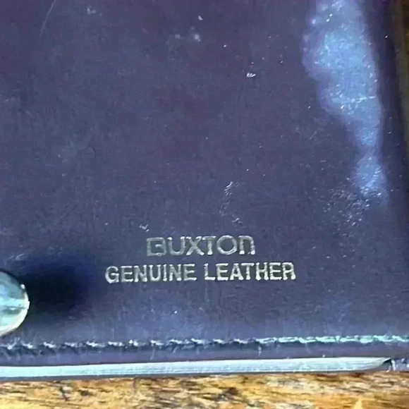 Vintage Buxton Fan Card Case 10  Plastic Wallet Inserts ‎ Holds 20 Cards, BROWN - Picture 4 of 5